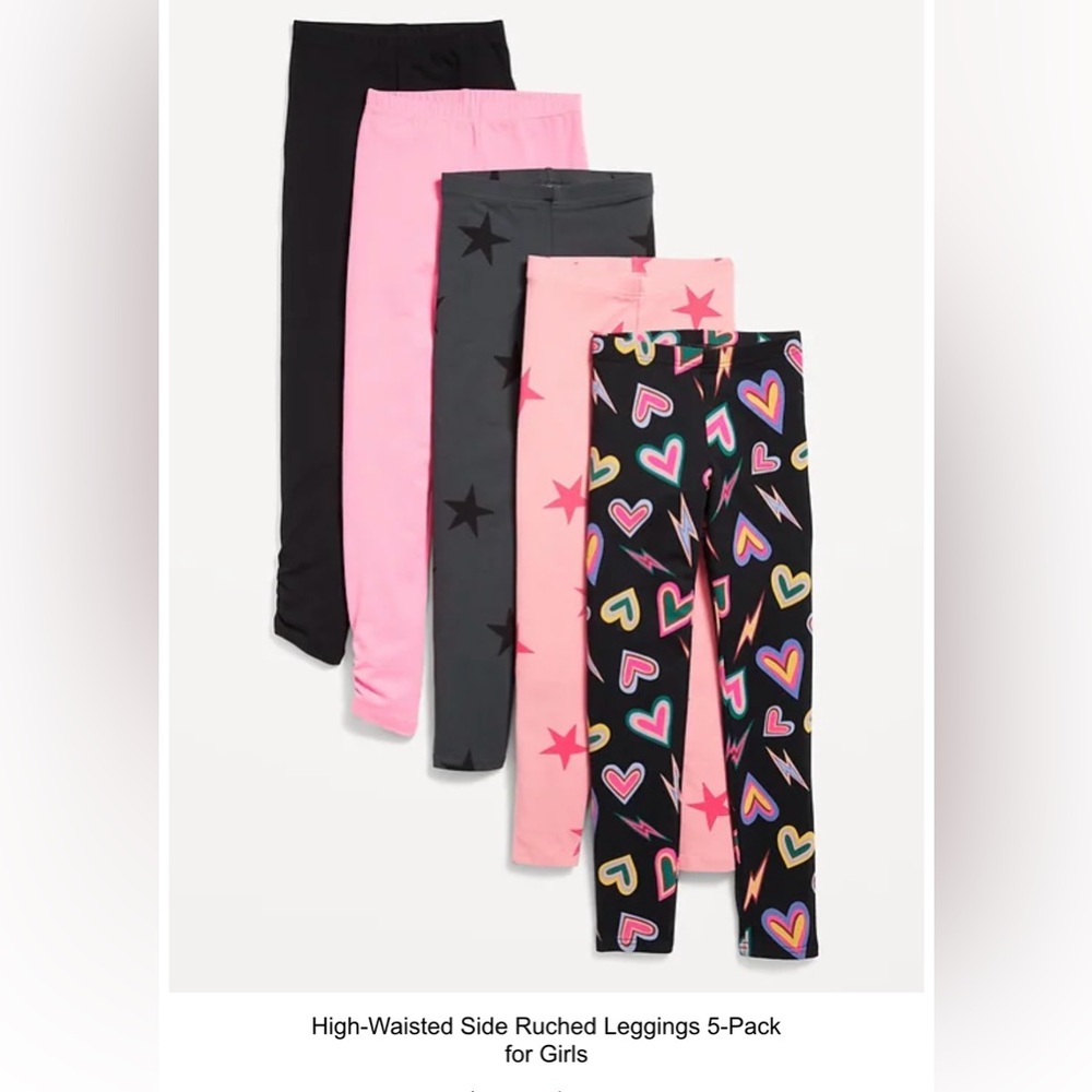 Old Navy 5 pack girls legging - brand new without tags